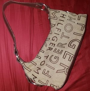 Tommy Hilfiger Small Tan & Brown Handbag